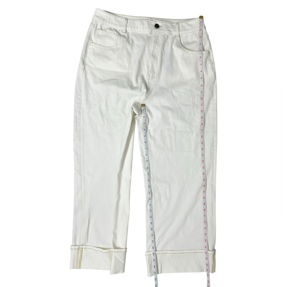 HALARA Flex High Waisted Pockets Rolled Hem Wide Leg Jeans - Picture 10 of 14